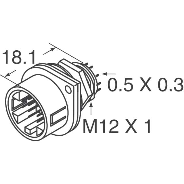RP13A-12RB-13PA(71) Hirose Electric Co Ltd  Gruppi di connettori circolari